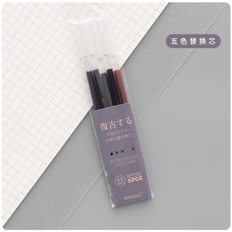 1 Bút Mực Gel Ngòi 0.5mm Nhiều Màu Sắc Dễ Thương