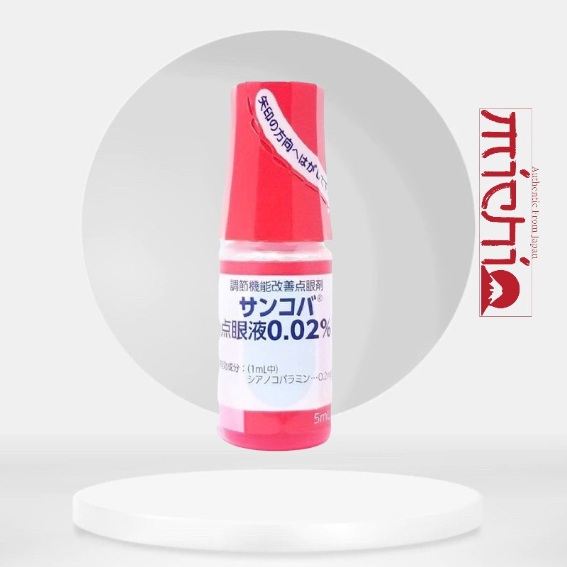 Nước Nhỏ Mắt Sancoba 0,02% 5ml Nhật Bản Hỗ Trợ Người Cận Thị Điều Tiết Chứng Mỏi Mắt Rối Loạn Điều Tiết Mắt