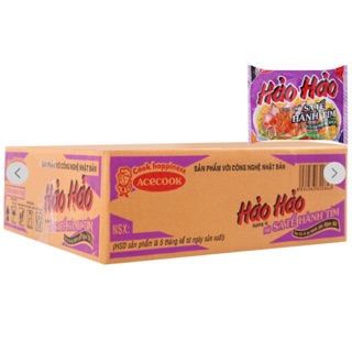 Thùng mì Hảo Hảo Sa tế hành tím (30 gói)