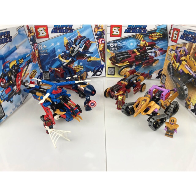 Đồ chơi lắp ráp Lego Marvel Super Heroes Sembo Block 7057