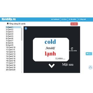 Flashcard tiếng Anh cho bé KatchUp - Thời tiết