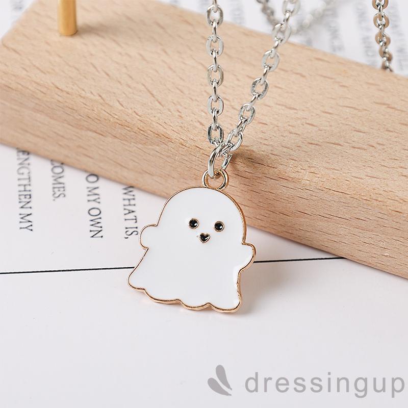 Vòng cổ mặt hình ma hoạt hình tinh tế thời trang unisex