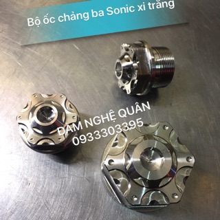 Bộ ốc chảng ba Sonic kiểu 2 xi trắng loại tốt mới 100% 💰 285,000 VND / 1 bộ 3 con