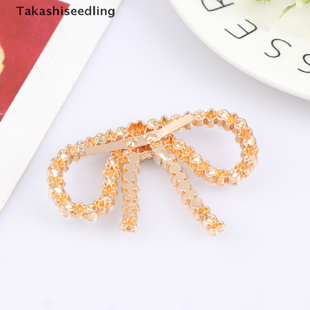 (Takashiseedling) Phụ Kiện Trang Trí Giày / Kẹp Đính Nơ Trang Sức Cho Nữ Bán Chạy