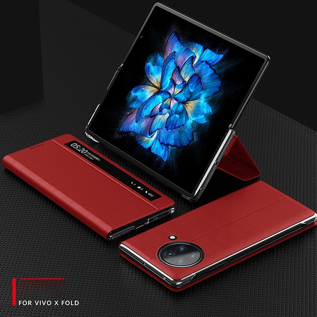 Đối với Vivo X FOLD Case Bao da dạng gập thông minh có đế