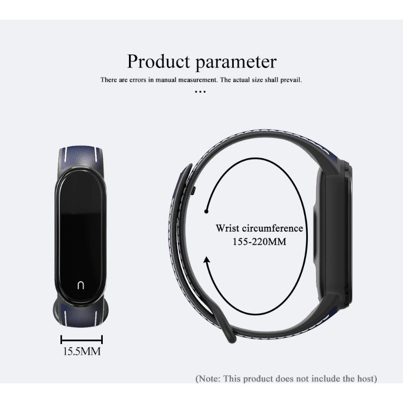 Dây đeo miband MIJOBS cao su phối da cho Xiaomi Miband 5 Xiaomi Miband 6