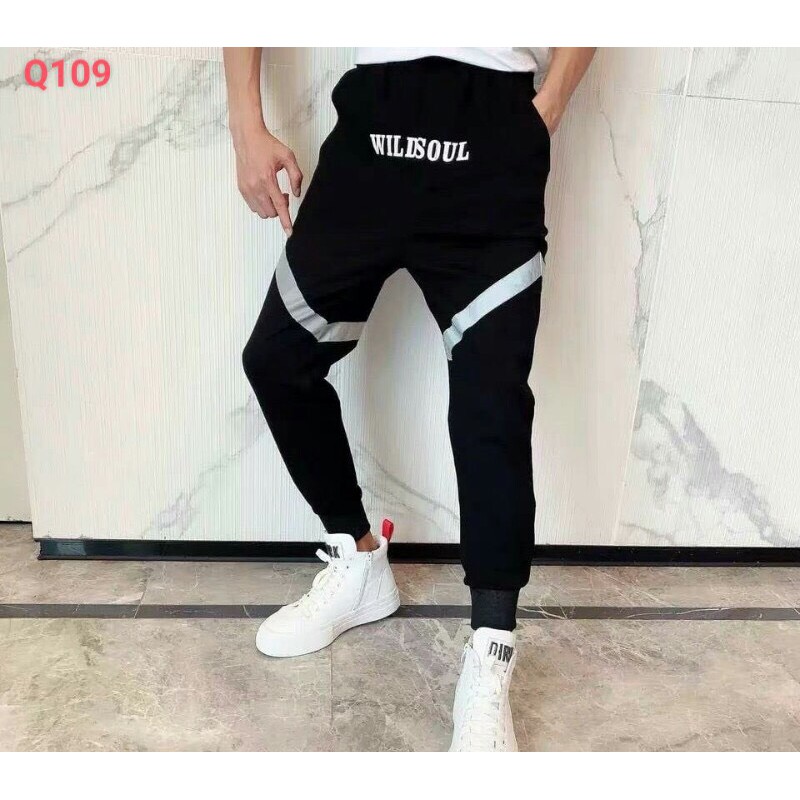 &lt;FREE SHIP&gt; QUẦN JOGGER KAKI PHẢN QUANG VẢI CO GIẢN, DÀY DẶN