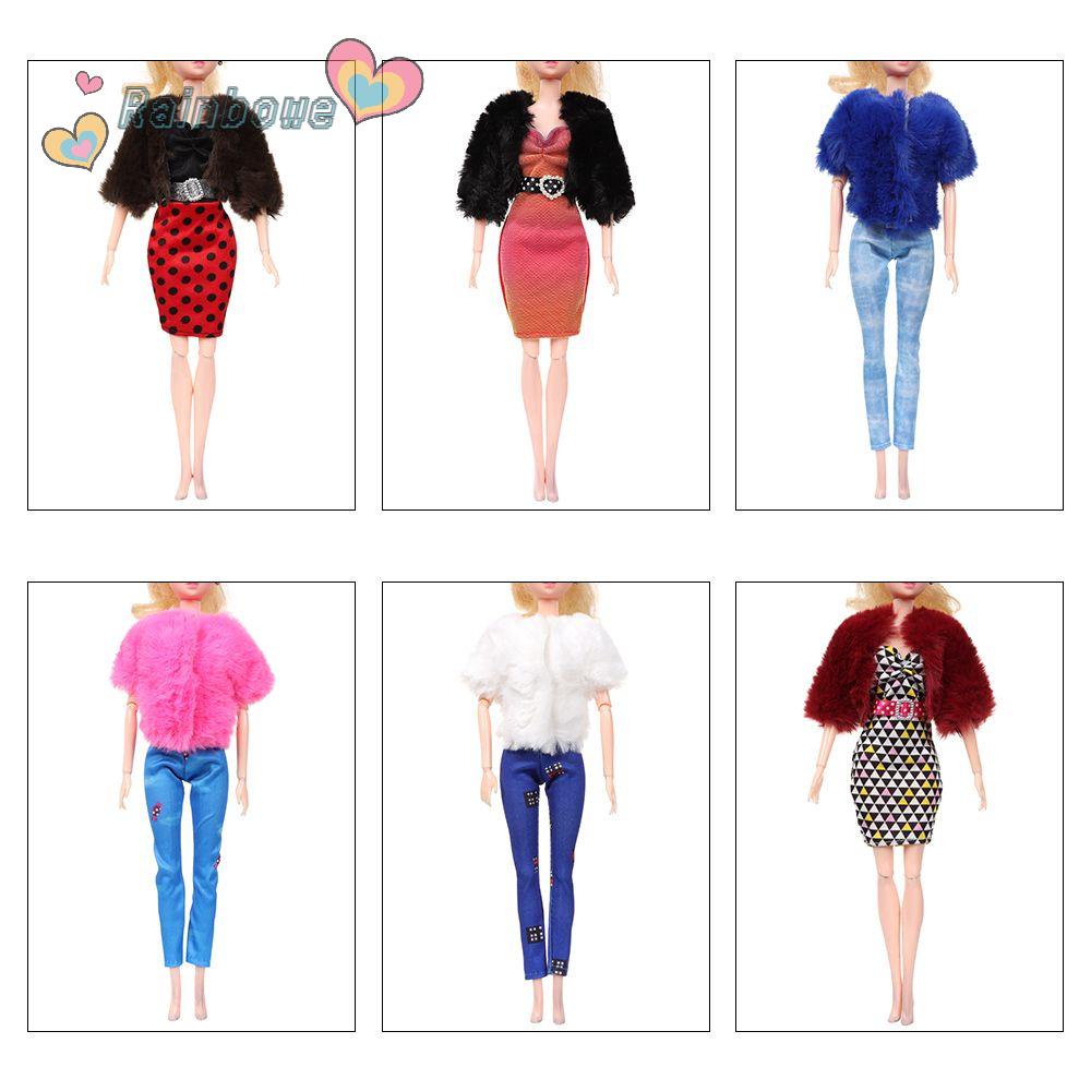 Búp Bê Nhồi Bông Màu Cầu Vồng Xinh Xắn 30cm