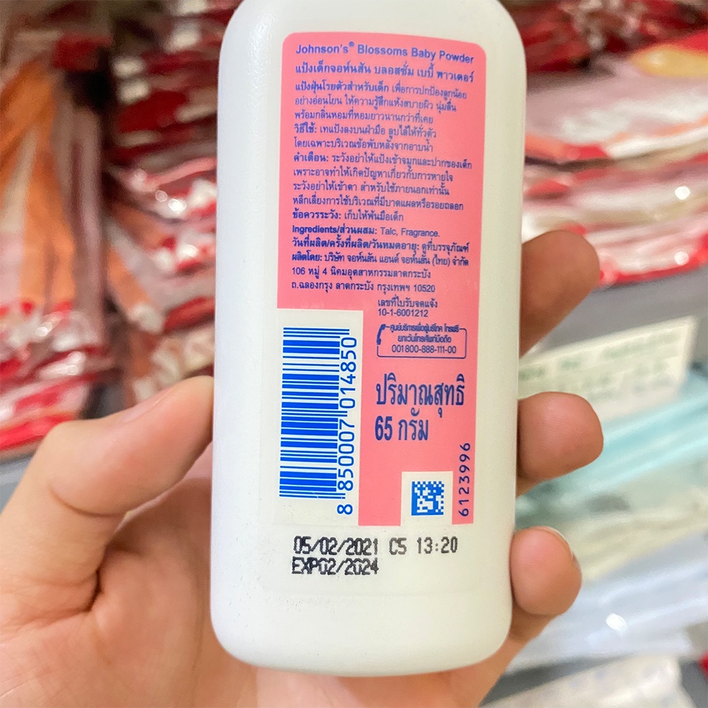 Phấn rôm Johnson Baby lọ 65g chống bết tóc chống hăm cho bé an toàn dễ chịu
