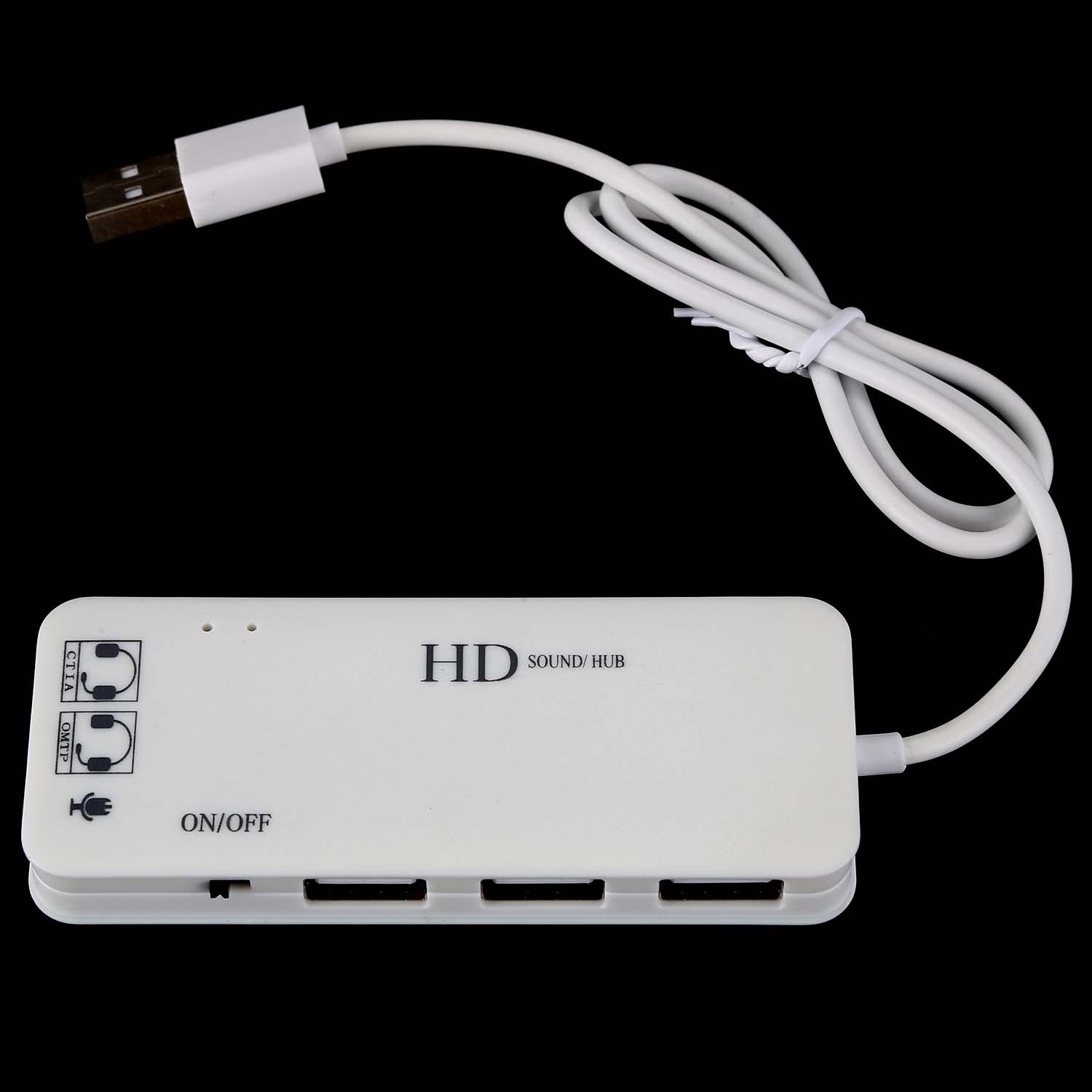 Card Âm Thanh 3 Cổng Usb Cho Pc White