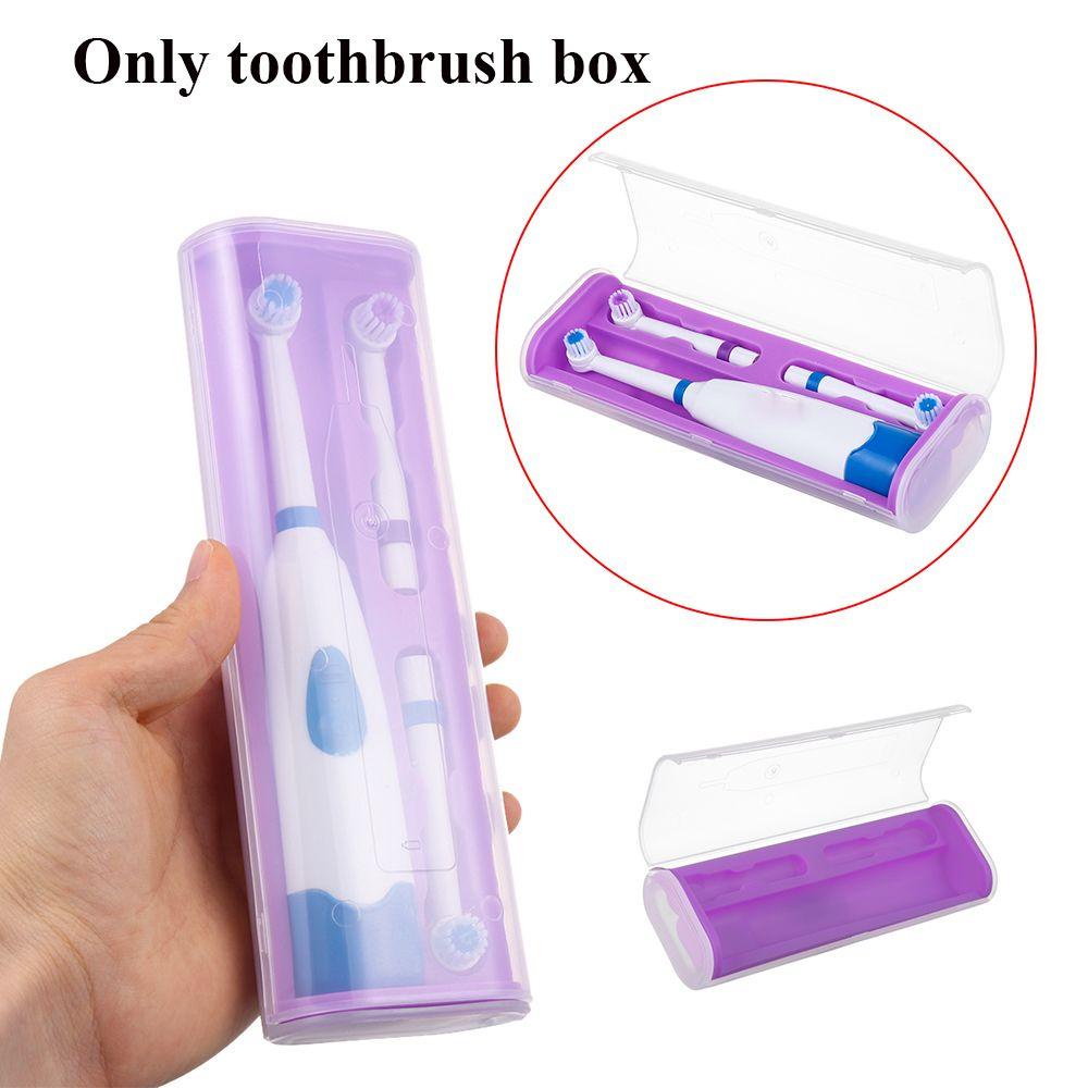 Hộp Đựng Bàn Chải Đánh Răng Điện Bằng Cao Su Nắp Trong Suốt Mang Đi Du Lịch Tiện Lợi