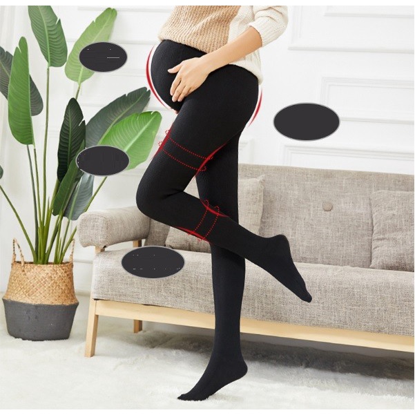 QTB091 Quần tất bầu lót nỉ mặc đông hàng nhập