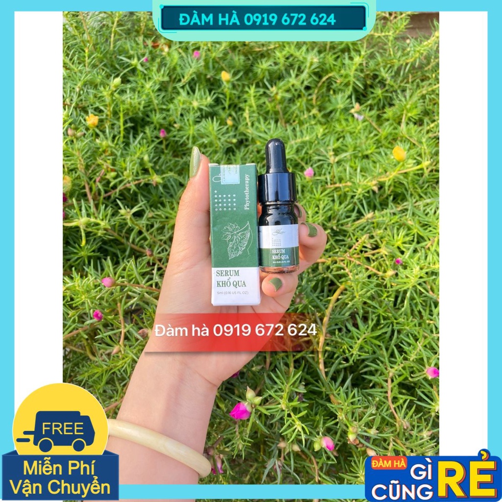 Serum Khổ Qua Lim - Giảm mụn, thâm căng bóng da loại 5ml có sẵn