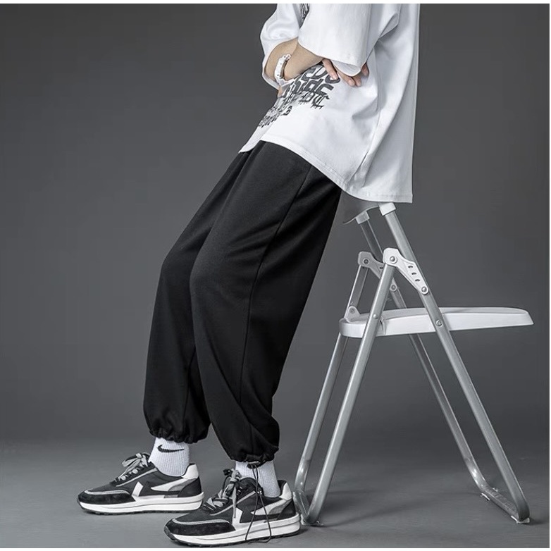 Quần Jogger nam nữ-Quần ống rộng Unisex Thể Thao trơn  chất liệu nỉ da cá Form rộng