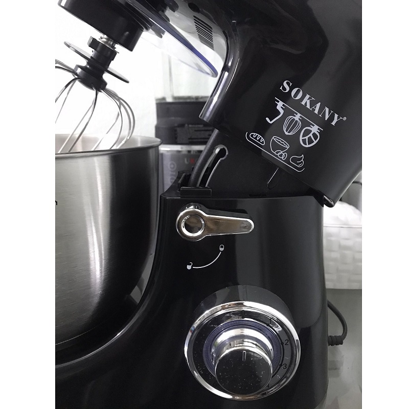 Máy Nhồi Bột 1800W 7 Lít Đánh Trứng Kem Sữa Cafe Muối Để Bàn Sokany Đa Năng Gia Đình Cao Cấp Nhào Trộn Bột Tốt Nhất