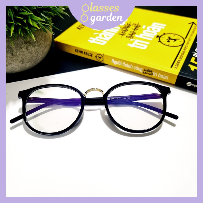 Gọng kính nữ Glasses Garden nhựa dẻo dáng bầu 209 - Có lắp mắt cận theo yêu cầu