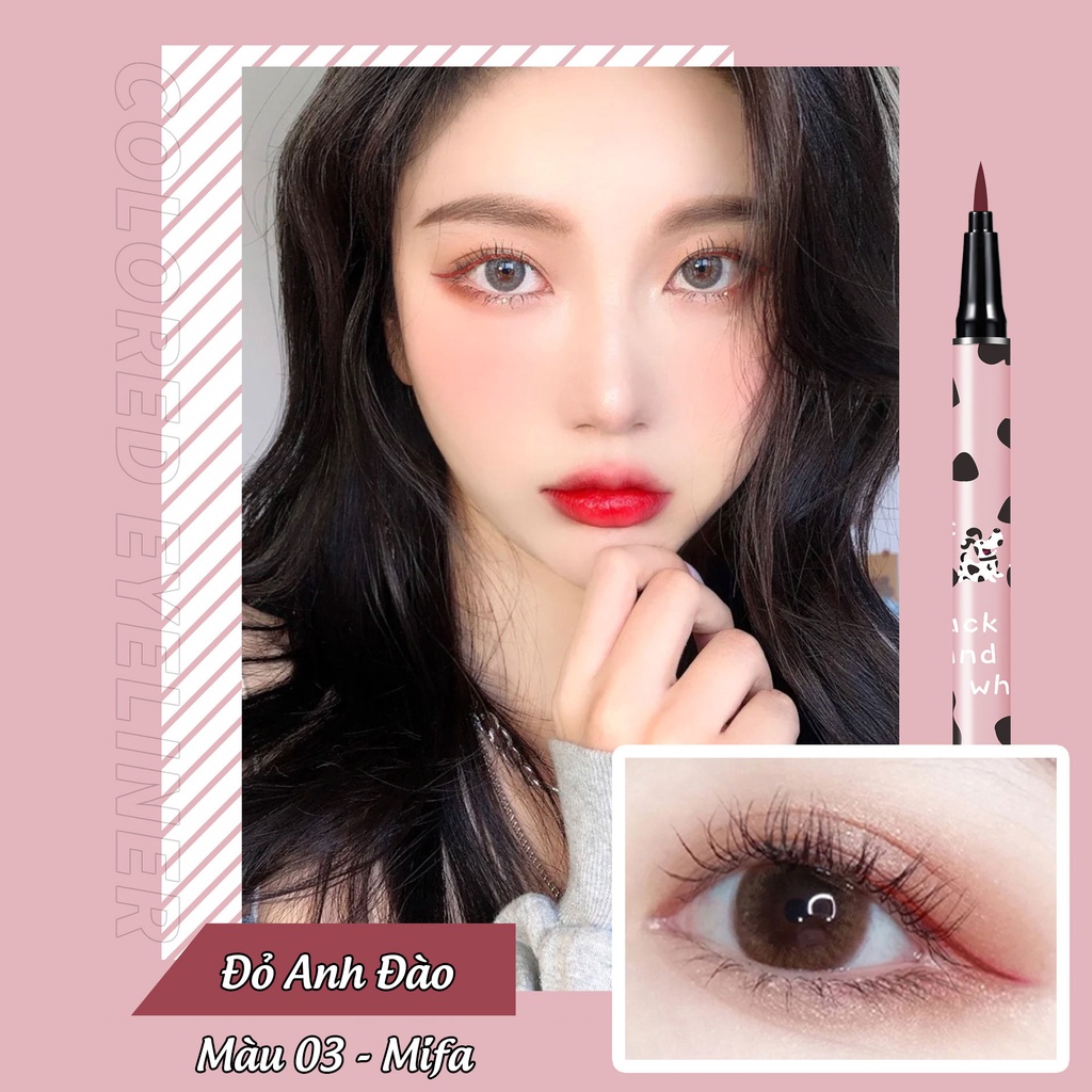 Kẻ mắt nước Liangnishi, bút kẻ mắt nước nội địa trung Eyeliner siêu mịn nhanh khô chống thấm nước, không lem Mifa