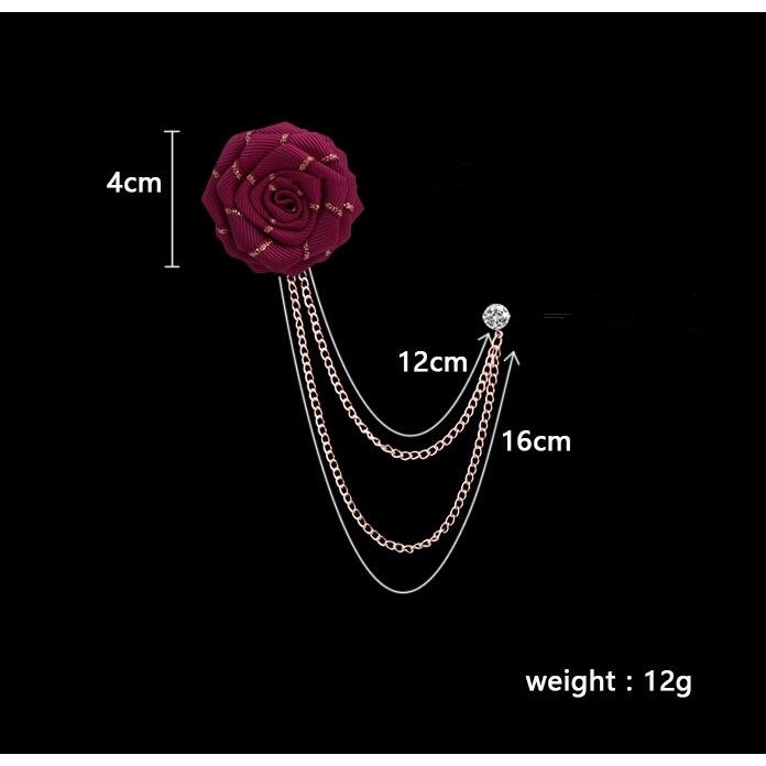 EFAN Trâm Cài Áo Hình Hoa Hồng Nhiều Màu Sắc Thời Trang Hàn Quốc