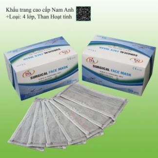 Bộ 2 Hộp khẩu Trang Than Hoạt Tính -Nam Anh Xám