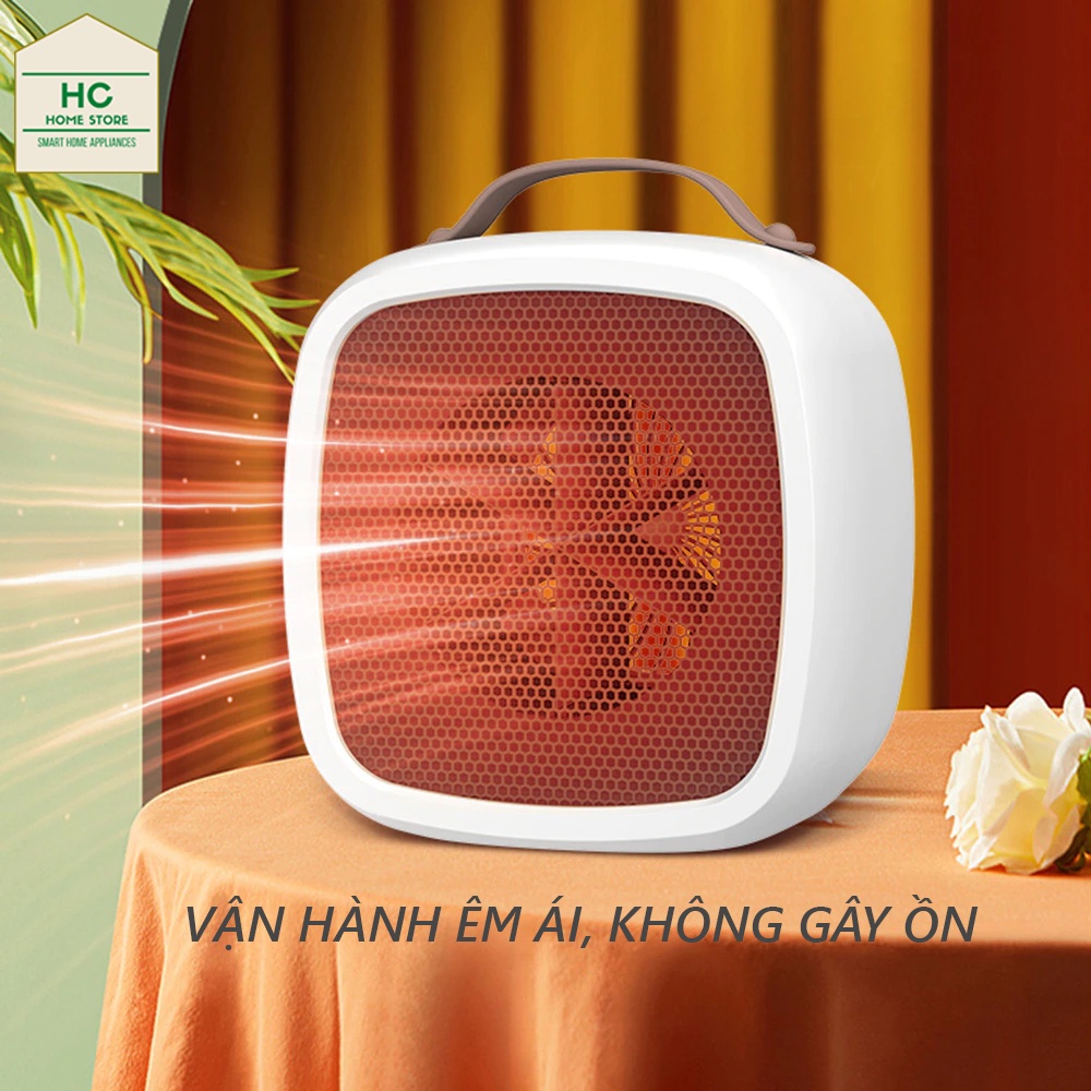 Máy sưởi ấm mini cầm tay 500W cho bé nóng nhanh, không phát sáng, không gây ồn, không gây bỏng
