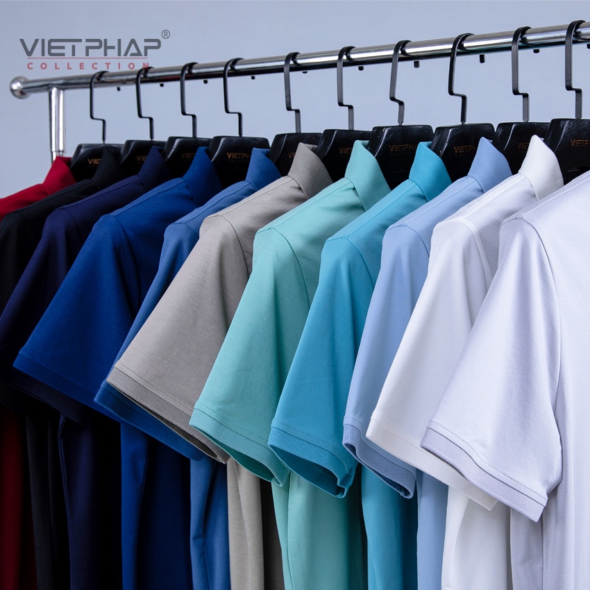 Áo Thun Polo Nam Tay Ngắn Cây Dù Cao Cấp 99901 Việt Pháp. Vải Cotton Lạnh Thấm Hút Mồ Hôi, Siêu Mát