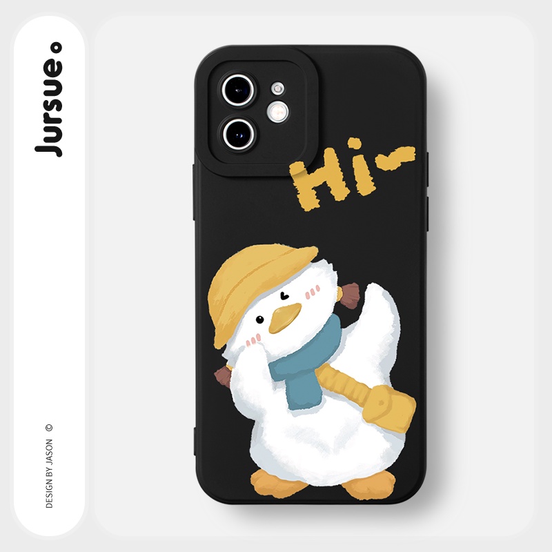 Ốp lưng JURSUE mềm hoạt hình dễ thương đẹp cho iPhone 13 12 11 Pro Max SE 2020 X XR XS 8 7 6S 6 Plus Y1854