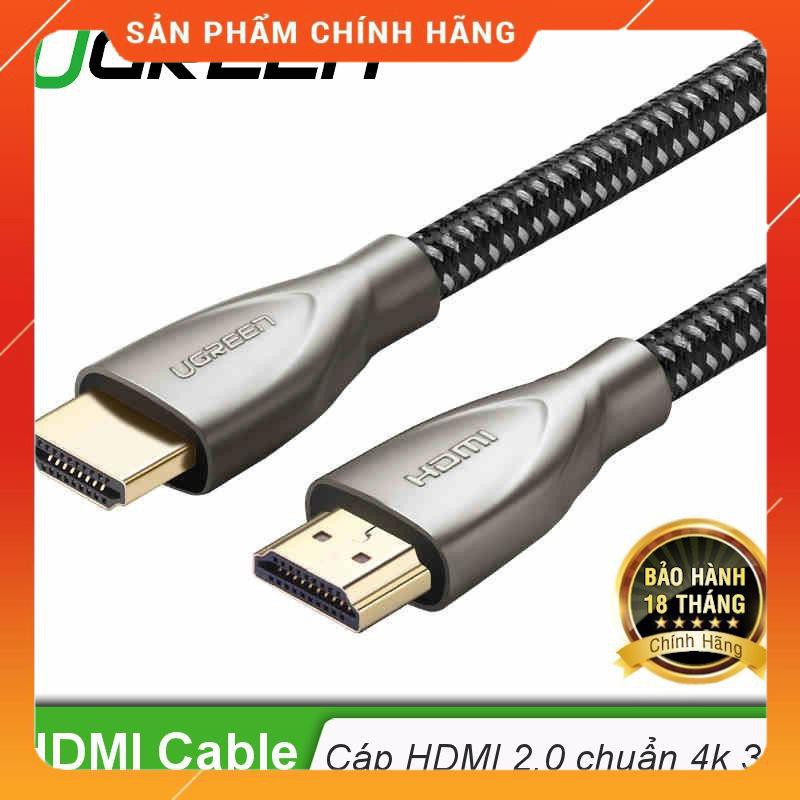 Cáp HDMI 2.0 Carbon chuẩn 4K mạ vàng UGREEN HD131 dailyphukien