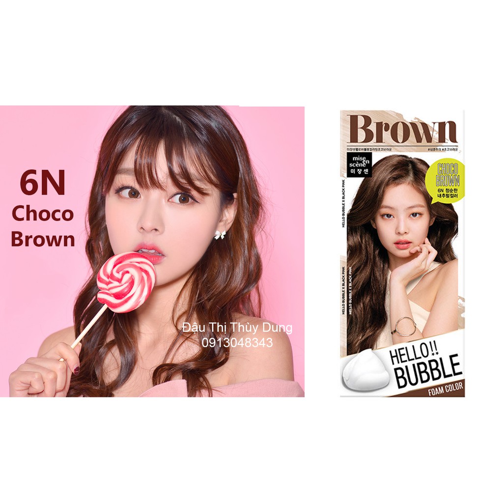 BIG SALE 70% Bọt nhuộm tóc Mise En Scene Hello Bubble