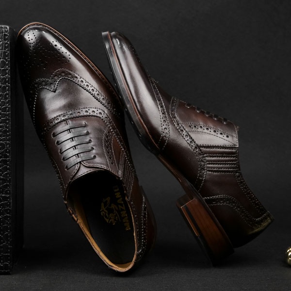 Giày tây nam da thật thủ côn phong cách công sở Manzano M63668
