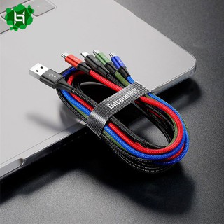 Cáp Baseus 4 Đầu Chính Hãng Baseus Rapid Lighning Micro Type C