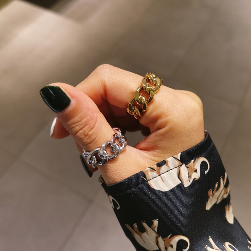 【hoan nghênh】Nhẫn Đeo Tay Kim Loại Phong Cách Vintage Cho Nữ