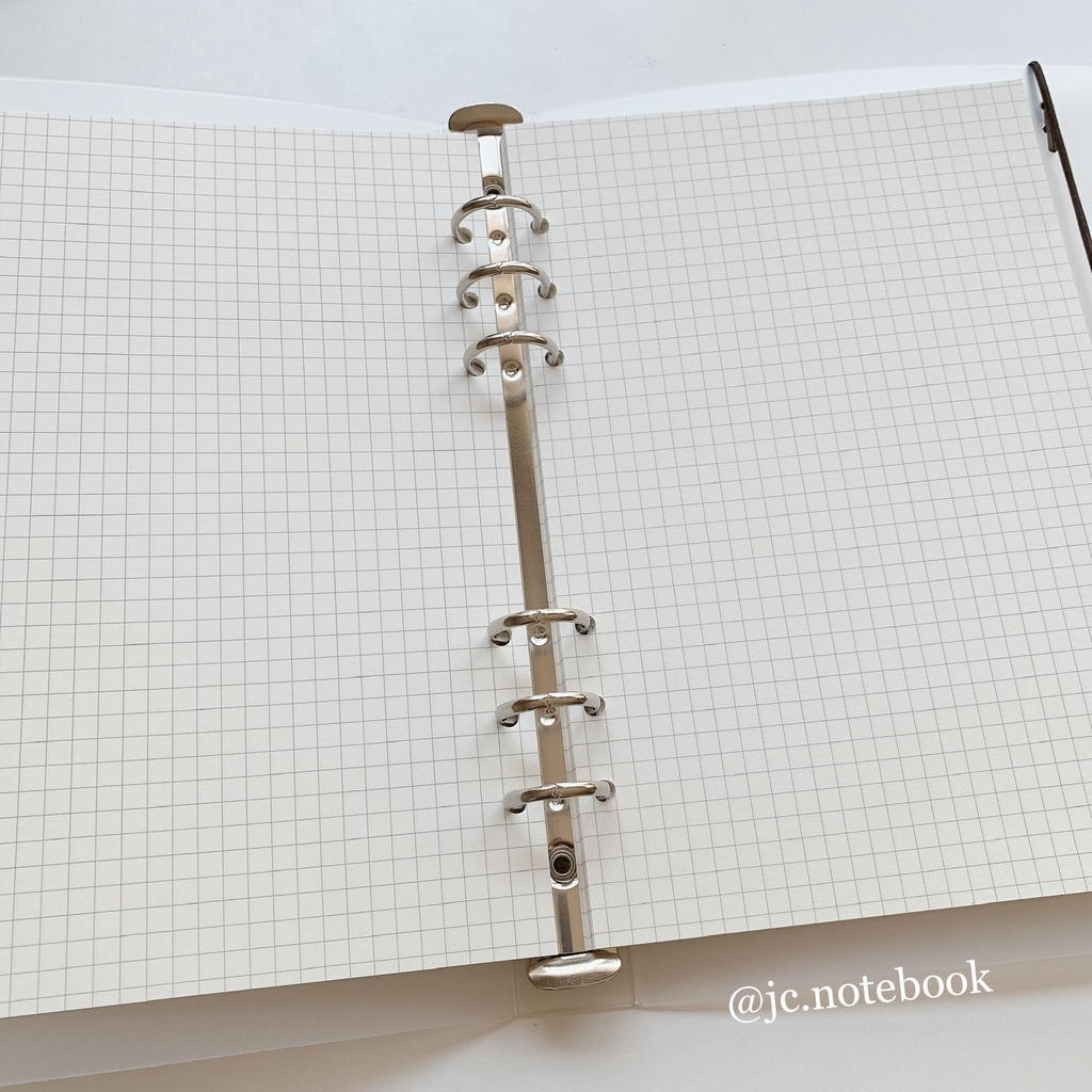 Sổ Bìa Còng Binder Nhựa Trong Suốt - Bìa Sổ Còng A4 A5 B5 A6 - Bìa Sổ Planner Bullet Journal - Binder Loose Leaf