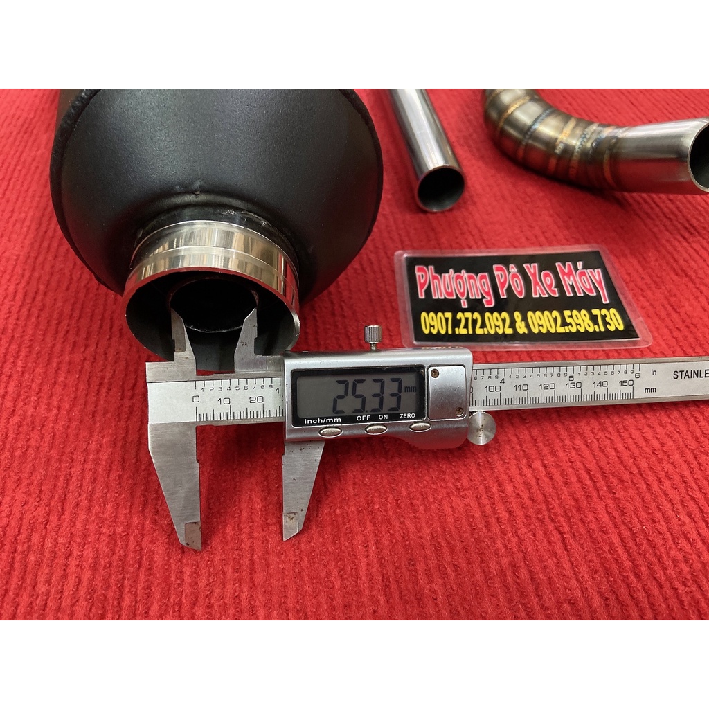 Pô TĂNG ORBR 1.1 Thailand kèm Cổ 2 khúc dành cho Vario, Click Thái, AB 125-150, SHVN, SH mode