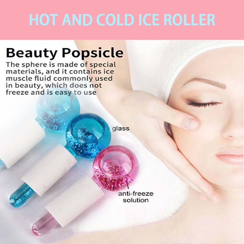 Cây Lăn Mát Xa Da Mặt Bằng Thủy Tinh Giúp Làm Dịu Và Loại Bỏ Nếp Nhăn