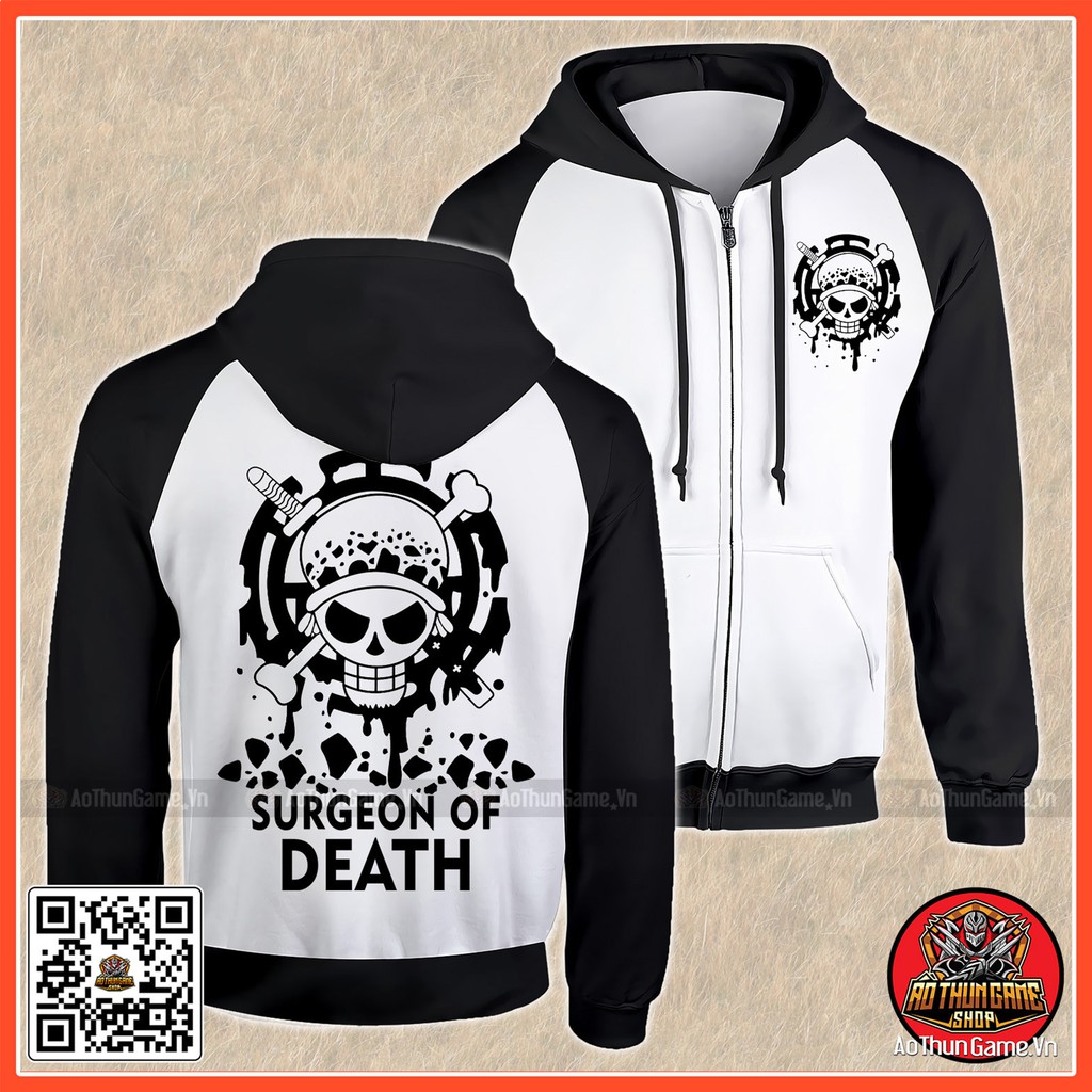 BST Áo khoác One Piece Trafalgar Law K01, Áo khoác Law hoodie Anime Manga, có size bé cho trẻ em em | AoThunGameVn | BigBuy360 - bigbuy360.vn
