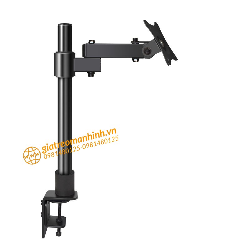 Giá Treo Màn Hình 17- 27 Inch HW-701 / Tải Trọng 6.5Kg - Xoay Màn 360 - Lắp Đặt Kẹp Bàn