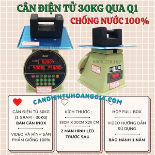 Cân điện tử tính tiền 60kg QUA Q1 Kiểu Đồng Hồ Cao cấp