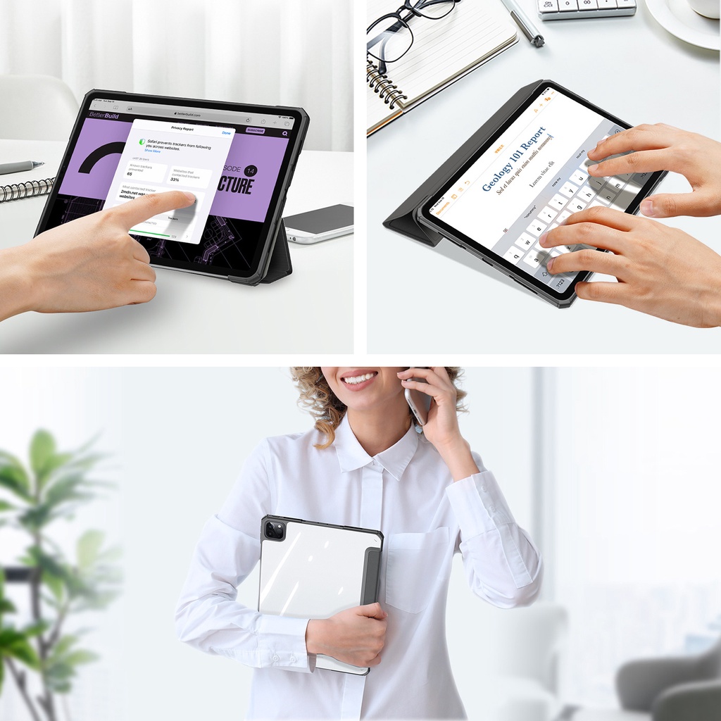 Bao da DUX DUCIS cho iPad Pro 11 inch  - Mặt lưng trong, KHÔNG KHAY BÚT