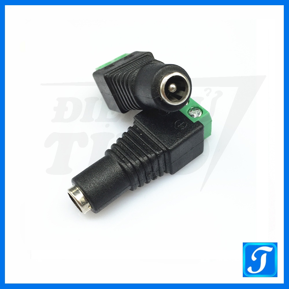 Đầu Nối Nguồn Camera Jack Nối Nguồn DC Kiểu Vặn Ốc Loại Đực Cái 5.5x2.1mm