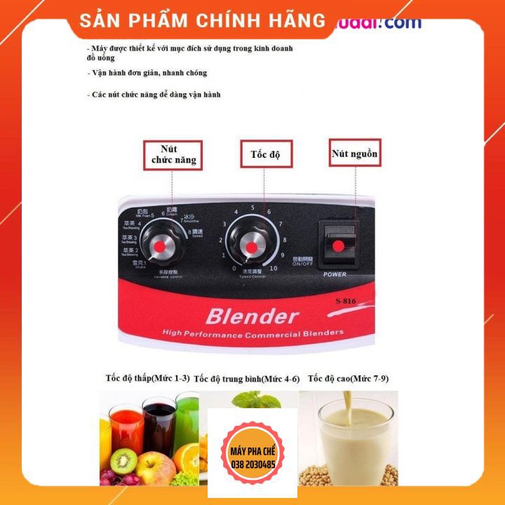 [BẢO HÀNH 1 NĂM] Máy Đảo Trà Đa Năng Blender ST - 816 LOẠI TỐT