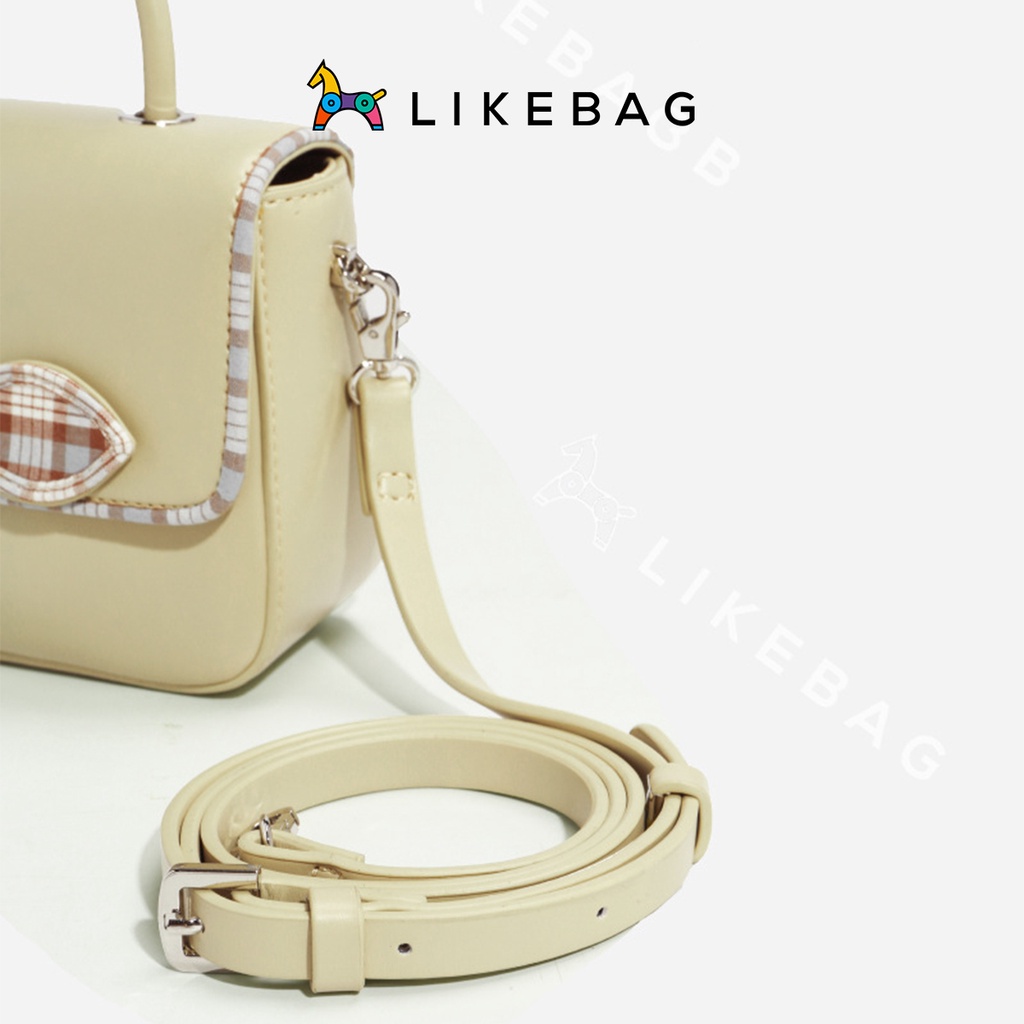 Túi đeo chéo nữ thời trang LIKEBAG form chữ nhật nhỏ gọn phối nơ dễ thương ST2150 - LIBAGI