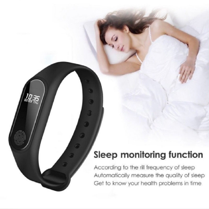 Bộ Đồng Hồ Thông Minh Xiaomi M2 Chống Nước Hỗ Trợ Theo Dõi Nhịp Tim Huyết Áp Mi Band 2