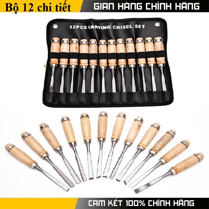 Mũi đục gỗ 12 món