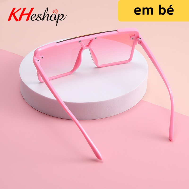 [Siêu Sale Độc Quyền] Kính chống UV400 cho bé trai bé gái, Catwalk đường phố form vuông 2 mắt liền nhau độc đáo mã Y8860