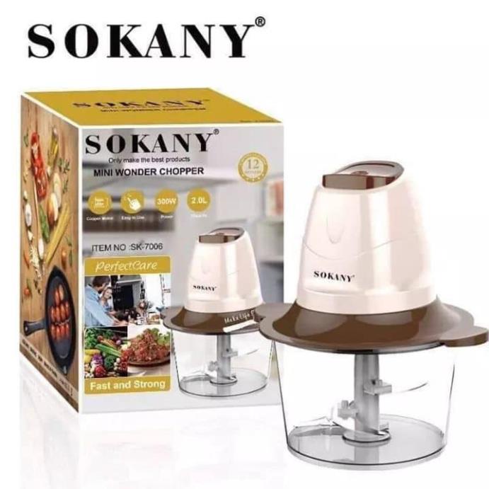 Máy xay thịt SOKANY 2 tầng lưỡi xay thịt, xay đá siêu tiện dụng