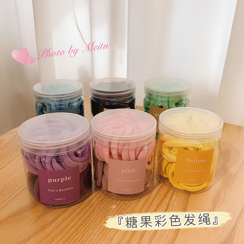 Dây buộc tóc co giãn nhiều màu sắc xinh xắn dành cho nữ