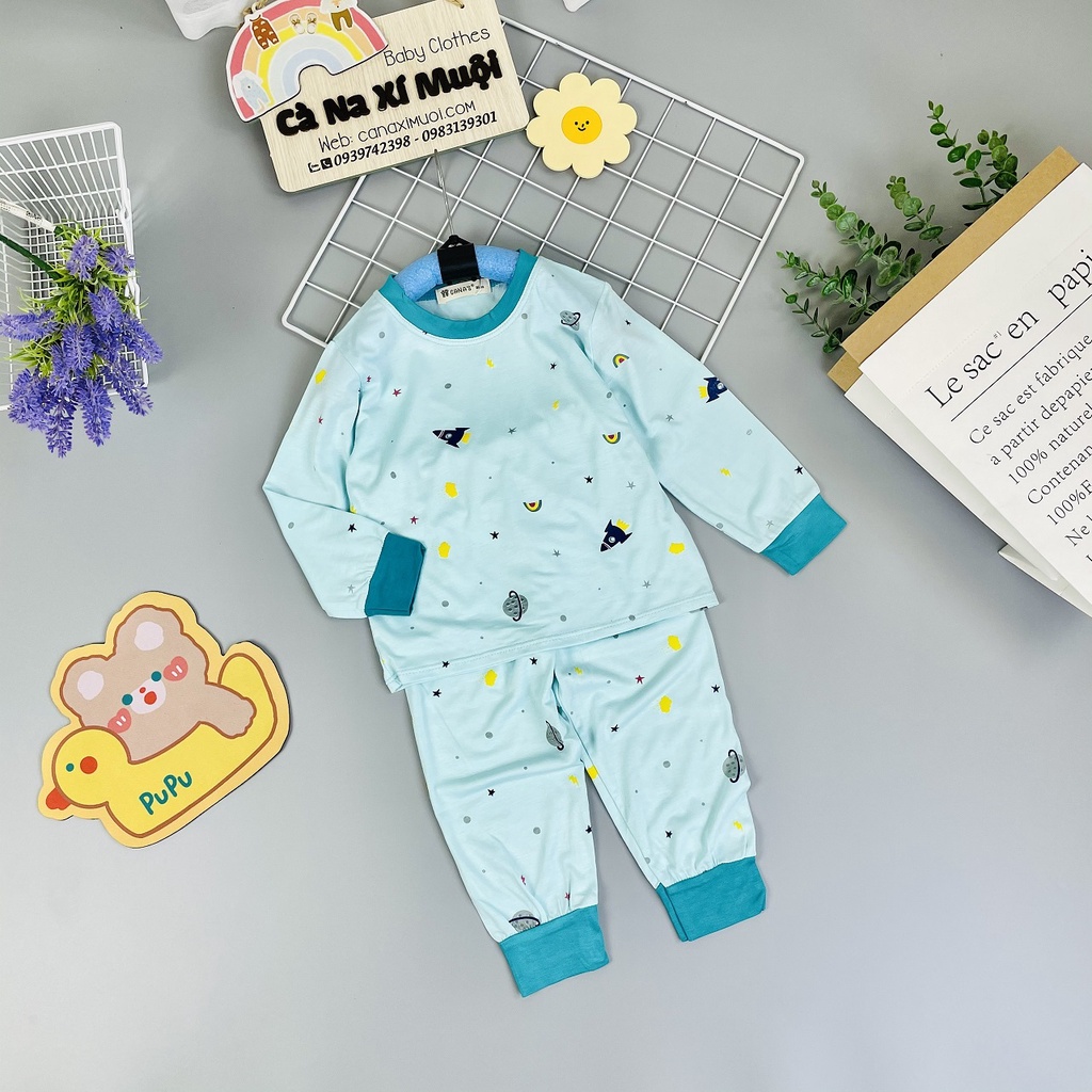 SIZE 9-31KGBộ Thun Lạnh Dài TayFREESHIPCho Bé Gái &amp; Trai ,Hàng Chuẩn Thun Lạnh