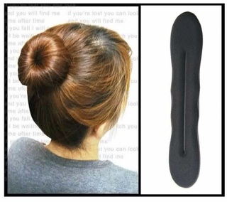 Combo: kẹp mái phồng + búi tóc