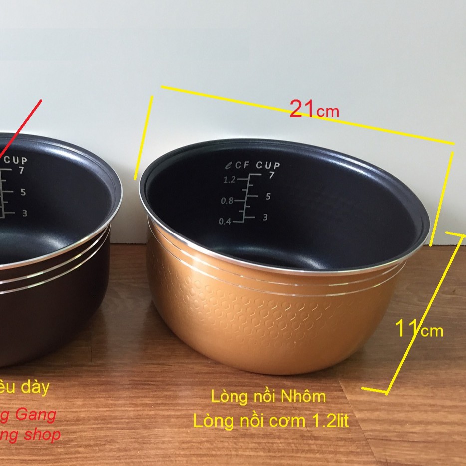 Lòng nồi cơm điện 1.2lit – Ruột nồi cơm điện tử 1.2L | BigBuy360 - bigbuy360.vn