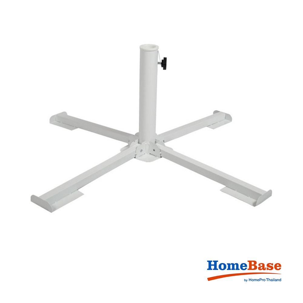 HomeBase SPRING Đế chân dù che nắng bằng thép sơn tĩnh điện W86xH33xD86 màu trắng